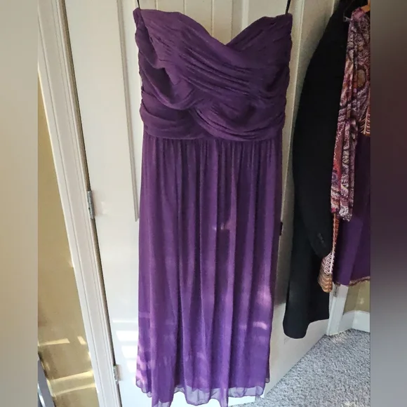 vivian diamond bridesmaid dresses BABARONI V-neck Spaghetti Straps Bridesmaid Dress With Slit Papaya Plus Size, Papaya / US18 main image 0
